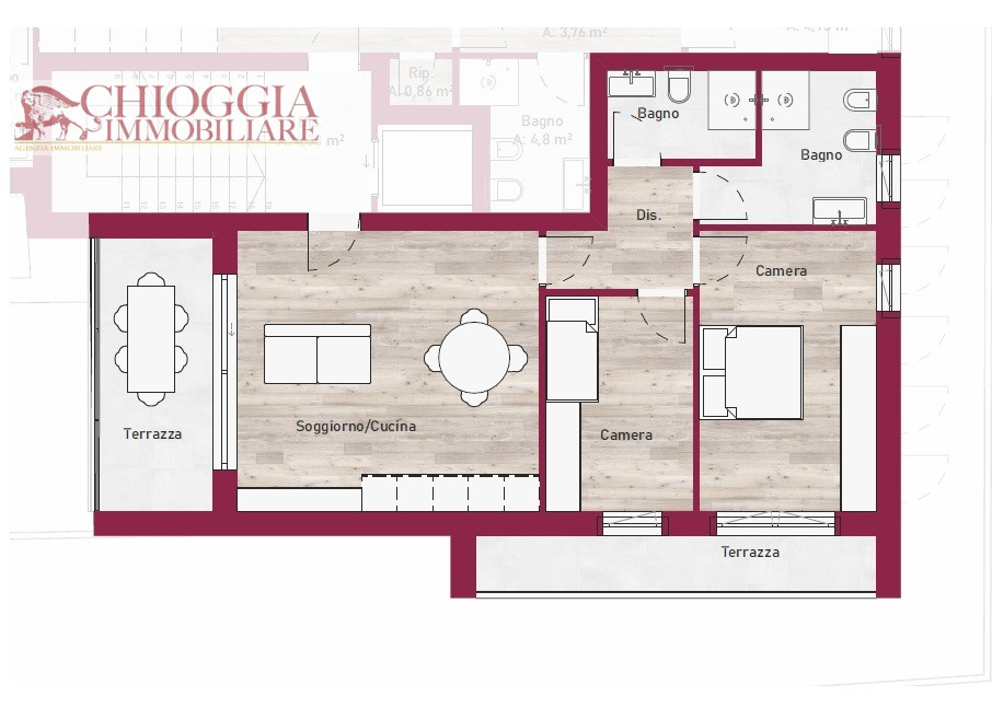 RIF.140-4 – NUOVA COSTRUZIONE. Euro 255.000 CON GARAGE.
